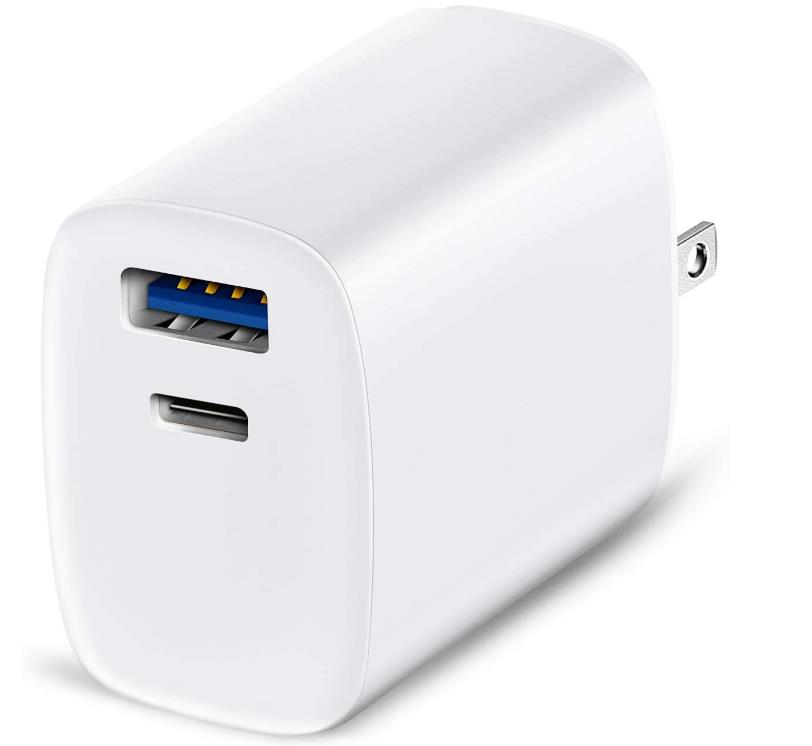 USB C Wall Charger,  20W USB-C Power Adapter, PD Fast Charger